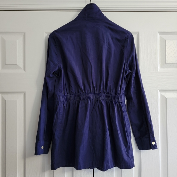 Francesca Miami Full Zip Utility Jacket, Women's, Navy Blue, Size Medium - Picture 2 of 5